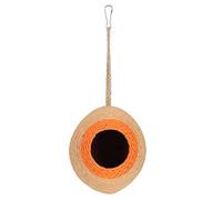 Bird's Nest Hamster Breeding Nest Parrot Paper Rope Traided Coconut Hideaway Jouet