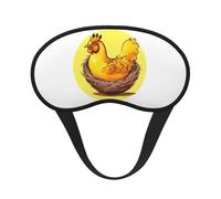 Bird's Nest Masque de sommeil occultant en polyester doux, anti-lumière, élégant, convient pour les hommes et les femmes, pour le travail quotidien et les voyages en plein air.