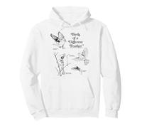 Birds of a Different Feather Backyard Birdwatching Sketch Sweat à Capuche