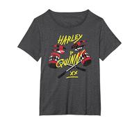 Birds of Prey Harley Quinn in My Eyes T-Shirt, Femme Grandes Tailles, Chiné Foncé, 4X