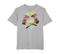 Birds of Prey Harley Quinn in My Eyes T-Shirt, Homme Grandes Tailles, Gris Chiné, 2X Tall