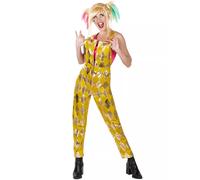 Rubie's Déguisement Harley Quinn Birds of Prey Mono doré multicolore Taille unique femme Halloween
