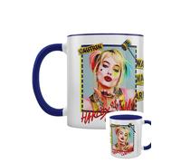 Birds Of Prey Tasse Harley Quinn Warning Intérieur De Couleur Bleu Blanc