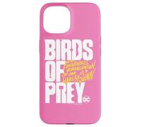 Birds of Prey White and Yellow Logo Coque pour iPhone 15