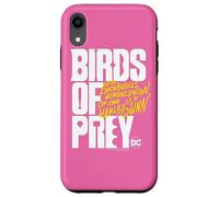 Birds of Prey White and Yellow Logo Coque pour iPhone XR