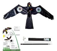 Birds Repeller Flying Kite,Simulated Hawk,Flash Reflective Scarer,Wind Power Professional Pigeon Scarer Device for Backyard Lawn and Farm Garden Scarecrow