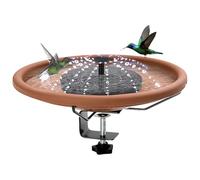 Birdtops avec balustrade sur le pont - Bird Tray monté sur le pont, mangeoire à oiseaux avec balustrade | Pour balcon avec fontaine solaire, terminal de clôture amovible, pour Briger pour le