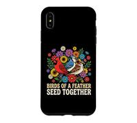 Birdwatcher Oiseaux d'une Graine de Plume Observation d'oiseaux Ensemble Coque pour iPhone XS Max