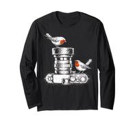 Birdwatcher Photographe Oiseau Caméra Objectif Croquis Nature Manche Longue