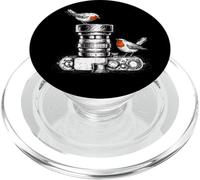 Birdwatcher Photographe Oiseau Caméra Objectif Croquis Nature PopSockets PopGrip pour MagSafe