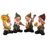 Birendy Nain de jardin chapelle - Grandes figurines mignonnes peintes à la main - Décoration de jardin (ensemble complet de chapelle)