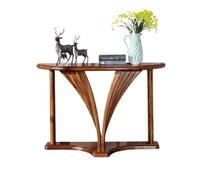 birene Console Demi-Lune avec Base géométrique for entrée et Salon(M)