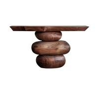 birene Console en Bois Style Ferme, canapé de 120 cm, entrée, Salon(Brown)