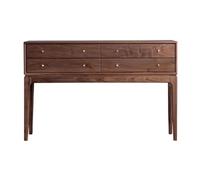birene Console en Noyer Noir, Style Moderne du Milieu du siècle, avec 4 tiroirs(L)