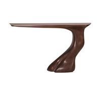 birene Console étroite en Bois Massif de 56 Pouces for Salon(Brown)