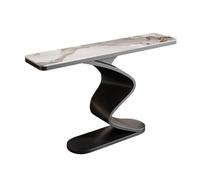 birene Console Moderne en Faux marbre for entrée, canapé, Salon(Black,L)
