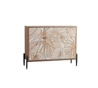 birene Meuble d'entrée en Bois Massif sculpté - Buffet de Rangement Rustique for la décoration intérieure