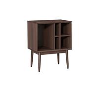 birene Stockage de CD et DVD Armoire à disques vinyles rétro, bibliothèque de Rangement for Magazines, Buffet en Bois