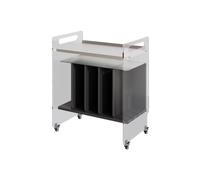 birene Stockage de CD et DVD Armoire en Bois for disques vinyles, Support de Rangement for Albums CD avec roulettes, Supports en Acrylique