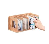 birene Stockage de CD et DVD Support de Stockage en Bois for CD, Affichage créatif, Disque DVD, Armoire vidéo, boîte d'enregistrement