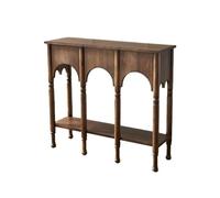 birene Table Console Moderne du Milieu du siècle, Meubles de Table d'appoint décoratifs Modernes de 39 Pouces for l'entrée, Le Salon(Brown)