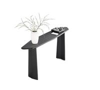 birene Table d'entrée en Bois Massif - Console de Couloir Rustique avec étagère de Rangement(160cm)
