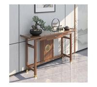 birene Table d'entrée en Bois Massif - Console Zen Simple for Couloir et Salon(Light Brown,160cm)
