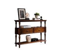 birene Table d'entrée en Bois Massif - Meuble de Rangement à Plusieurs Compartiments for Dossier de canapé, Meuble de Couloir Moderne(120cm)