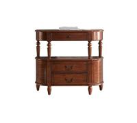 birene Table d'entrée en Bois Massif, Meuble de Rangement Vintage for Salle à Manger, élégante et Durable(120cm)