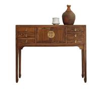 birene Table d'entrée en Orme Massif, Console Simple et Haute