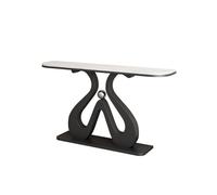 birene Table d'entrée, Meuble d'entrée Minimaliste en Dalle de Pierre(80cm)