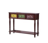 birene Table d'entrée Minimaliste Moderne, Table d'entrée étroite en Bois Massif(100cm)