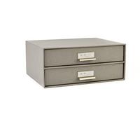 Birger 943154144 Store.It Bigso Box Boîte De Rangement Avec Tiroirs 33 X 25 X 14,5 Cm-Gris