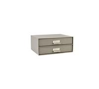 Birger 943154144 Store.It Bigso Box Boîte De Rangement Avec Tiroirs 33 X 25 X 14,5 Cm-Gris
