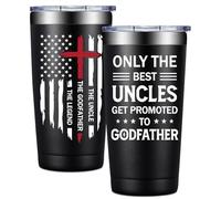 BIRGILT Only the Best Uncles Get Promoted to Godfather Gift - Cadeau de proposition de meilleur parrain pour oncle - Cadeau de Dieu Père pour homme pour Noël, fête des pères - The Uncle God Father