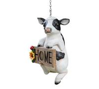 Birgus pour extérieur, Humming Bird Nesting House | Design de vache mignon maisons réalistes pour le colibri,Birgots de décoration de jardin, avec chaîne de suspension, facile à installer pour les per