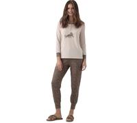 BIRIKKINA Pyjama long en coton pour femme - Léger - Été - Manches longues, L