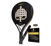 BIRKA Raquette Padel Daggerforce Carbone avec Protection Offerte | Puissance & Contrôle | Texture 3D | Raquette de Padel Adulte Homme & Femme