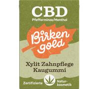 Birkengold Chewing Gum au Xylitol "CBD Menthe Poivrée/Menthol" - 28 g