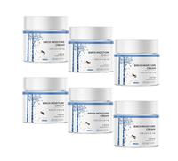 Birkensaft-Feuchtigkeitscreme, crème visage légère à l'extrait de jus de bouleau, soin pour peaux sèches et sensibles, crème de jour apaisante pour hydratation profonde et peau éclatante. (6pcs)