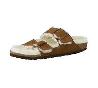 Sandales Birkenstock Arizona Vl Mink Lammfell Marron 39 Étroit