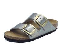 Birkenstock 1020882 Arizona Big Buckle Graceful Taupe Sandale avec Double Fibia en Faux Cuir, taupe, 38 EU