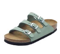Birkenstock 1030319 Florida Fresh Pure Sage Sandale avec triple boucle en cuir, Sage, 35 EU