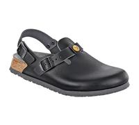 BIRKENSTOCK 61400-40 Tokio Chaussures Normales Antistatique/Cuir Naturel, Semelle Normale, Noir, Pointure 40