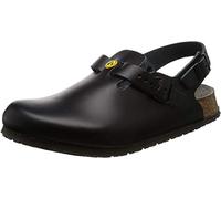 BIRKENSTOCK 61400-45 Tokio Chaussures Normales Antistatique/Cuir Naturel, Semelle Normale, Noir, Pointure 45
