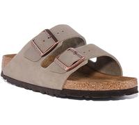 Birkenstock Mules Arizona Soft Footbed Suède Beige Taille 36