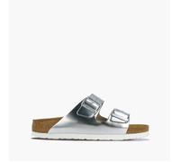 Birkenstock - Sandales - Arizona W SFB LENA Metallic Silver pour Femme en Cuir - Taille 39 - Gris Gris 39