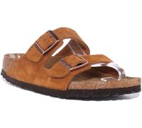 BIRKENSTOCK Arizona 2 Lanière Cuir Liège Semelle Sandales Fauve Femmes Taille 2