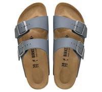 Birkenstock Arizona Basalt Gray Sandales unisexes avec double boucle réglable, semelle anatomique en liège et latex, confort premium pour homme et femme