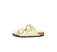 Birkenstock Sandales Arizona Big Buckle Cuir Brillant Écru Taille 38